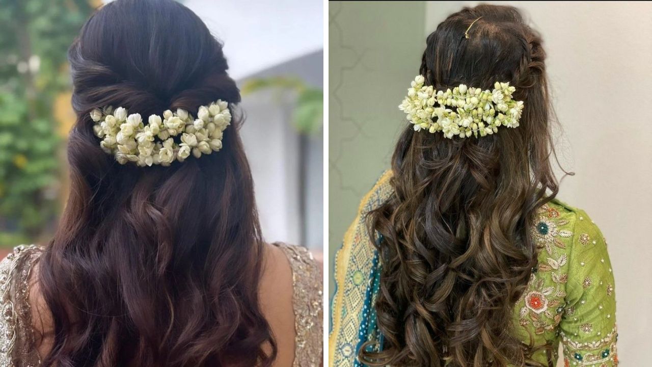 लहान केसांची हेअर स्टाईल काय करावी बऱ्याचदा सुचत नाही. अशावेळी तुम्ही आडव्या पद्धतीमध्ये दोन गजरे केसांमध्ये घालू शकता. यामुळे तुम्हाला हेअर स्टाईल करण्यासाठी जास्त वेळ लागणार नाही. 