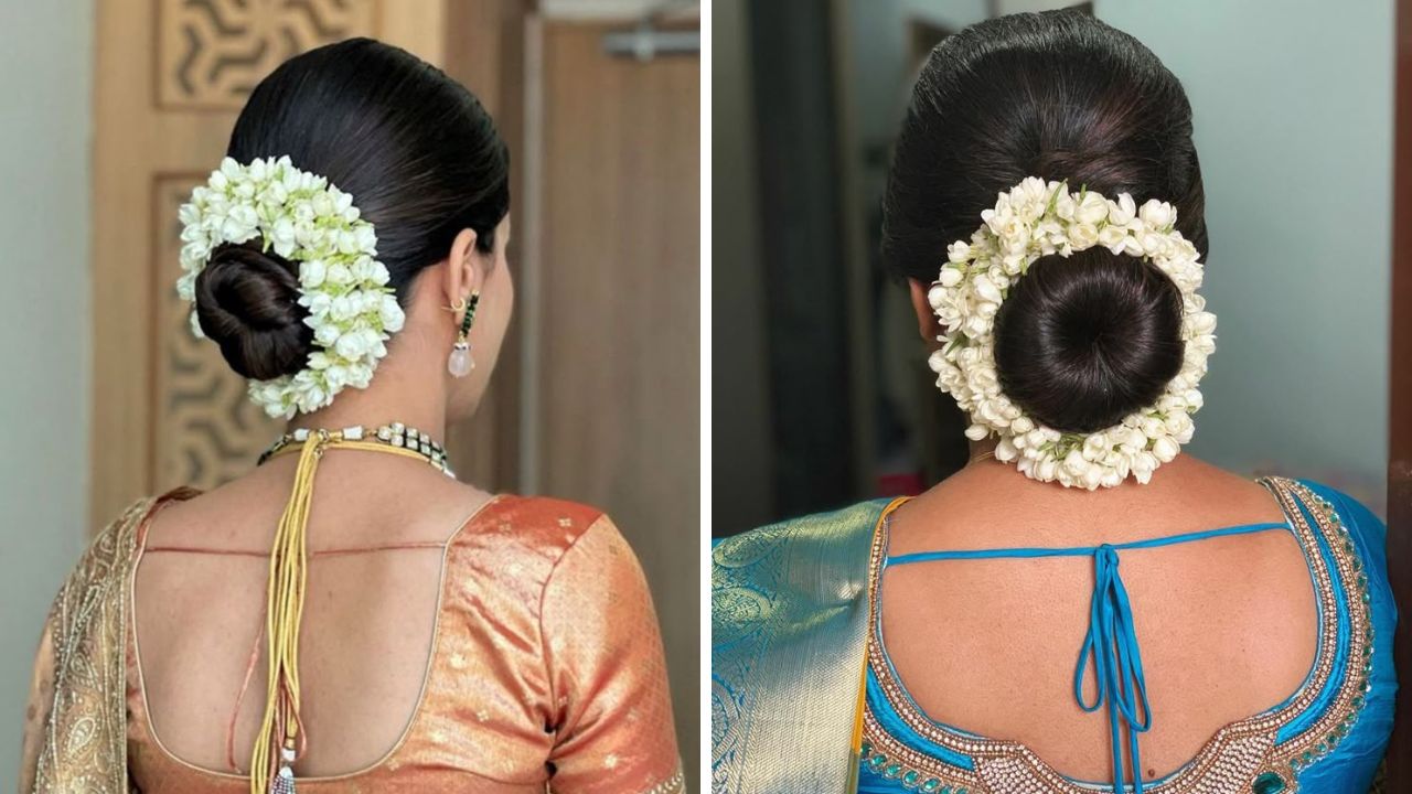 महिंलाची सगळ्यात आवडती हेअरस्टाईल म्हणजे अंबोडा. साडी नेसल्यानंतर कमीत कमी वेळात हेअर स्टाईल करायची असल्यास तुम्ही अंबोडा घालून त्यावर ३ किंवा ४ गजरे घालू शकता. 