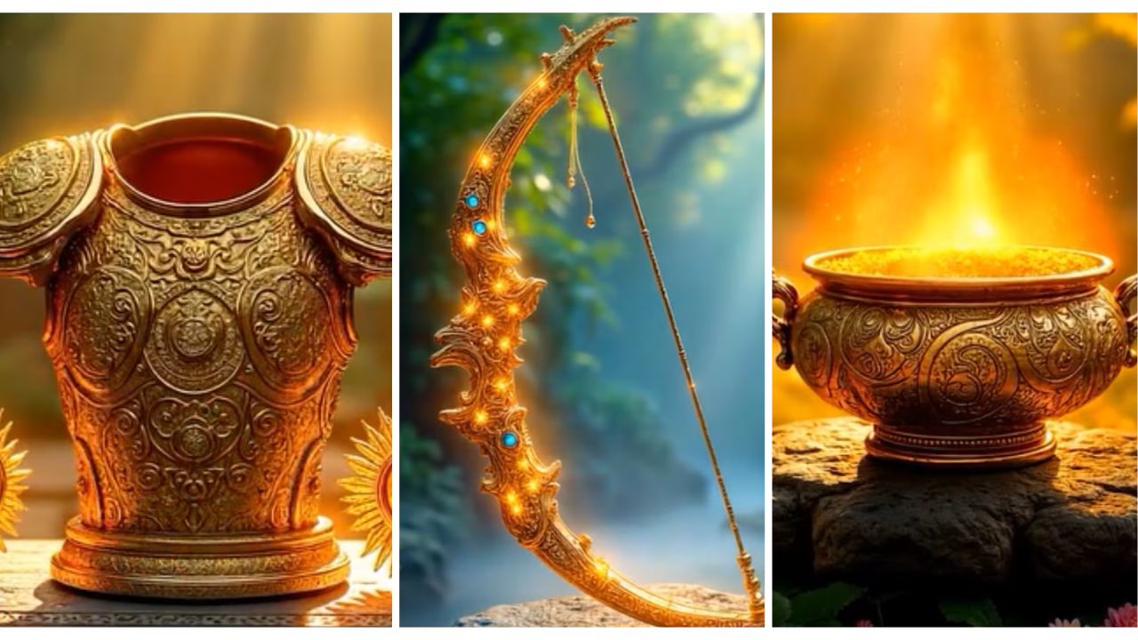 श्रीकृष्णाची बासुरी, युधिष्ठिराचा भाला, कर्णाचे कवचकुंडल अन् द्रौपदीचा अक्षय पात्र; AI ने तयार केले भन्नाट फोटो