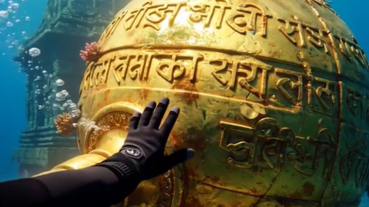 लक्ष वेधून घेणाऱ्या व्हिडिओमध्ये जड गदा बाहेर काढण्यासाठी हेलिकॉप्टरचा वापर करण्यात आल्याचे दिसून येते. हे जरी एआय तंत्रज्ञानाद्वारे तयार केले गेले असले तरी यातील दृश्ये फारच वास्तविक वाटतात 
