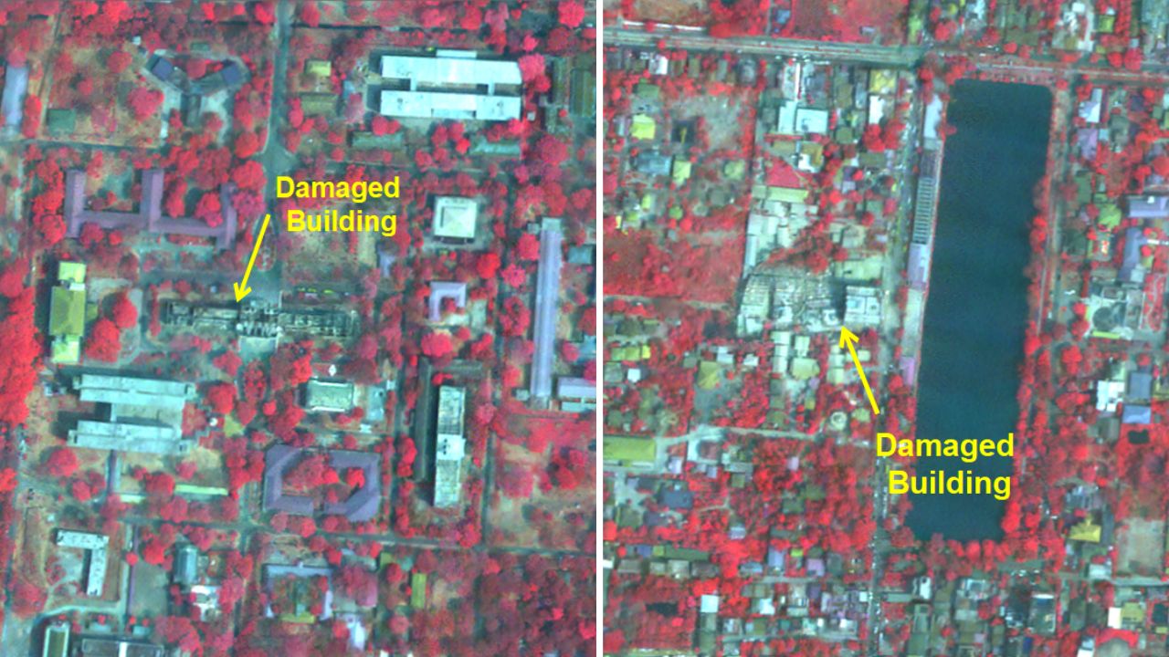 ISRO satellite images reveal Myanmar earthquake damage major heritage sites destroyed