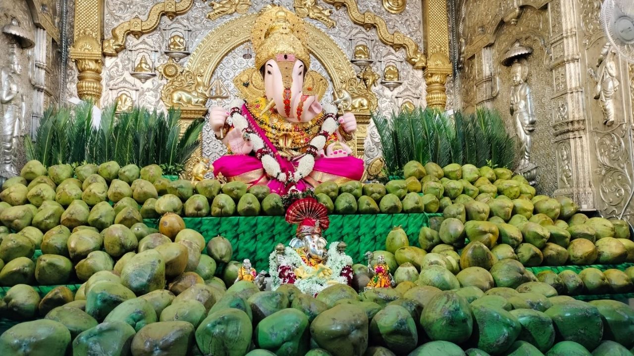 या शहाळे महोत्सवामध्ये तब्बल 5 हजार शहाळेंचा महानैवद्य अर्पण करण्यात आला आहे. मंदिरातील गाभाऱ्यासह श्रींच्या मूर्तीपुढे शहाळ्यांची आकर्षक अशी सजावट करण्यात आली आहे. 