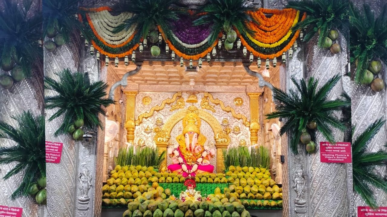 Dagdusheth Halwai Ganpati mandir shahale mohotsav pune news