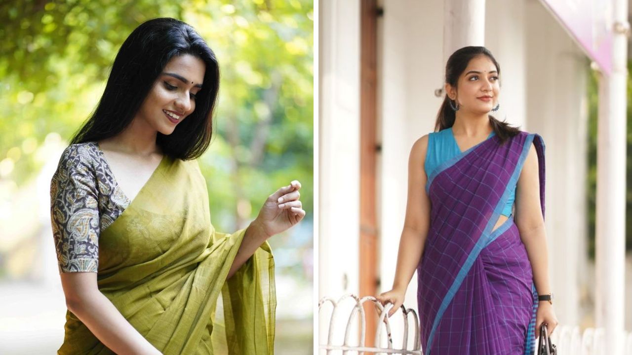 कॉटनची साडी अंगावर व्यवस्थित बसण्यासाठी साडी धुवताना स्टार्चच्या पाण्यामध्ये काहीवेळ साडी भिजत ठेवा. त्यानंतर साडी स्वच्छ पिळून कडक वळून घ्या. साडीला इस्त्री केल्यानंतर साडी अंगावर व्यवस्थित बसेल. 