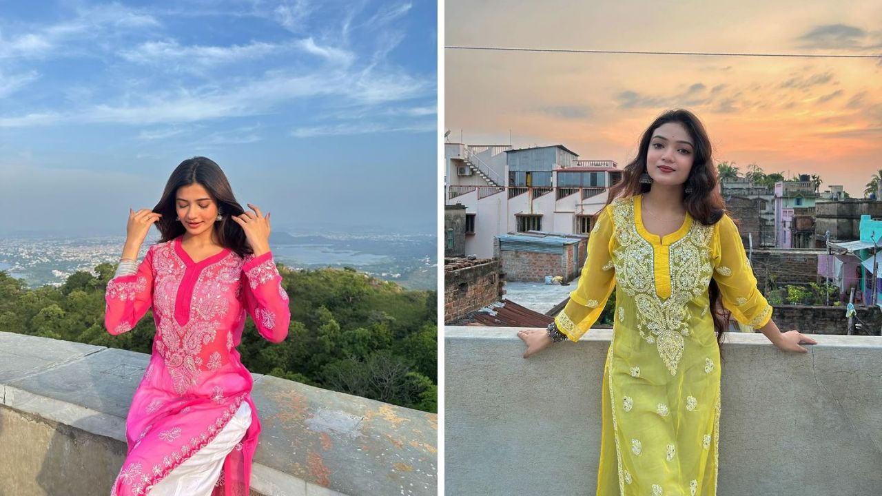 चिकनकारी ड्रेस धुवताना ५ ते १० मिनिटं साबणाच्या पाण्यात घालून ठेवावा. त्यानंतर हलक्या हाताने कपडे स्वच्छ करावे. कधीही चिकनकारी ड्रेस मशीनमध्ये धुवू नये.  