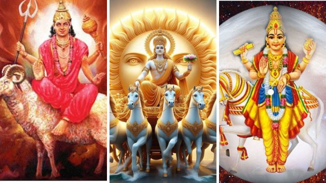 प्रत्येक ग्रहाचा गोचरानुसार वेगवेगळ्या राशीवर परिणाम होत असतो आणि काही दिवसातच सूर्य बुध आणि गुरू ग्रह गोचर होणार असून कोणत्या राशींना फायदा मिळणार जाणून घेऊया