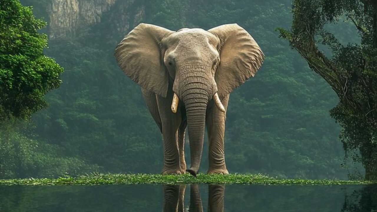 भलामोठा हत्ती देखील सिंहासाठी संकट बनू शकतो. असे म्हटले जाते की सिंह हत्तींशी पंगा घेत नाही, परंतु कधीकधी या दोन प्राण्यांमध्ये भयंकर चकमकी पाहायला मिळतात.
