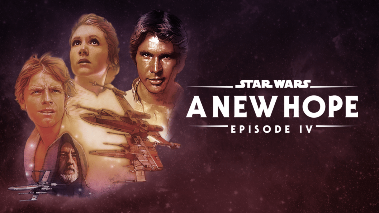 १९७७ साली प्रदर्शित झालेला 'Star Wars: Episode IV - A New Hope' हा चित्रपट फार प्रसिद्ध आहे. यामध्ये ल्यूक स्कायवॉकर एका जेडाय नाईट, एक उर्मट पायलट, एक वुकी आणि दोन ड्रॉइड्स यांच्या मदतीने आकाशगंगा साम्राज्याच्या विध्वंसक शस्त्रास्त्रापासून वाचवण्याचा प्रयत्न करतो. त्याचबरोबर रहस्यमय डार्थ वेडरच्या तावडीतून प्रिन्सेस लेयाला वाचवण्याचाही प्रयत्न करतो.