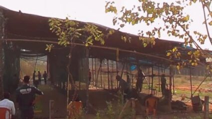 खांदेश्वरमध्ये सिडकोच्या भूखंडावर परवानगीशिवाय क्रिकेट ॲकॅडमी; लहान मुलांच्या सुरक्षेचा प्रश्न ऐरणीवर