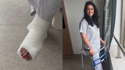 गिरीजा ओक- गोडबोले हिच्या पायाला झाली गंभीर दुखापत, उपचार सुरु; पोस्ट शेअर करत दिली माहिती