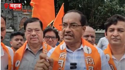 Mahad : अध्यादेशाची होळी, महाडमध्ये शिवसैनिकांचा निषेध