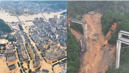 China Flood : चीनमध्ये हाहाकार! महापुरात शहरंच्या शहरं बुडाली, लाखो लोक बेघर