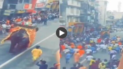 जगन्नाथ रथयात्रेत हत्तीला राग अनावर: भररस्त्यात पळत सुटला अन्…; गजराजाचा प्रकोप पाहून धडकीच भरेल, पहा VIDEO