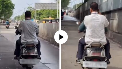पुणेकरांचा नाद नाही! अंगापेक्षा बोंगा नंबर प्लेट लावत मारली गावभर फेरी, Video Viral