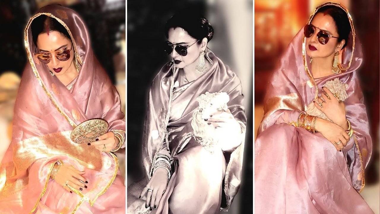 रेखाच्या रुबाबदार लुकने वेधले लक्ष, पाहा PHOTOS (फोटो सौजन्य - Instagram)