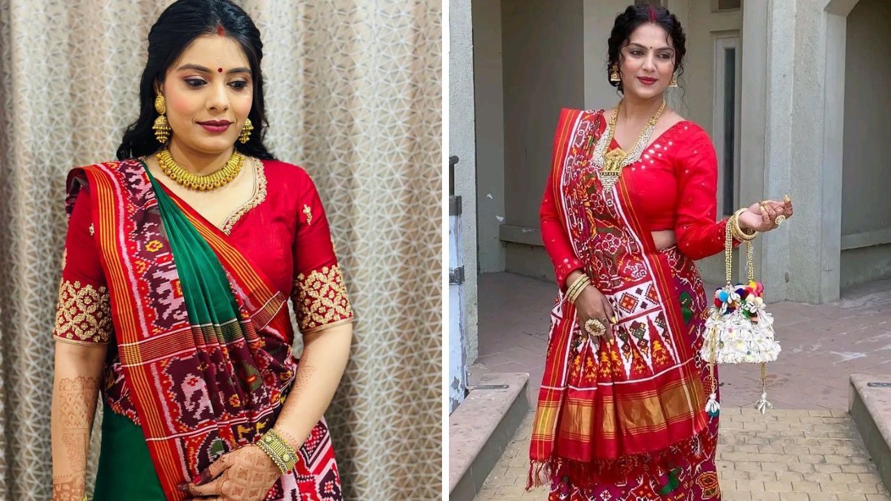 गुजरातमधील पाटण येथील हाताने विणण्यात आलेली जगप्रसिद्ध साडी म्हणजे पटोला साडी. 