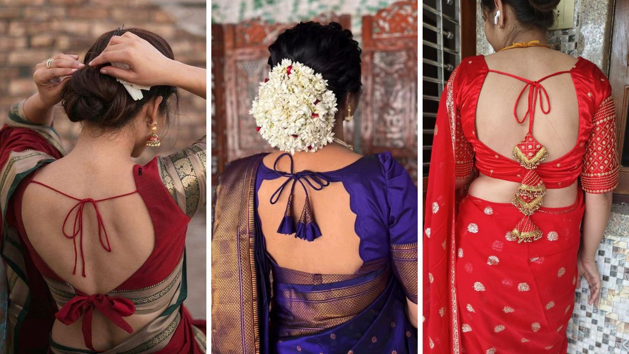ब्लाऊजच्या मागच्या गळ्याला शिवा 'हे' लेटेस्ट पॅटर्न्स