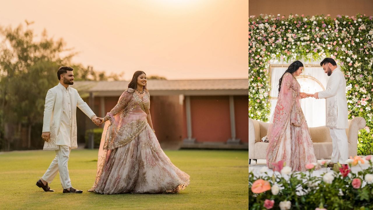 रिंकू सिंग आणि प्रिया सरोज यांच्या साखरपुड्याचे काही खास फोटो. फोटो सौजन्य : Priya Saroj