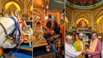 Ashadhi Wari 2025 : ज्ञानेश्वर माऊलींचे मानाचे अश्व श्रीमंत भाऊसाहेब रंगारी गणपतीच्या चरणी लीन