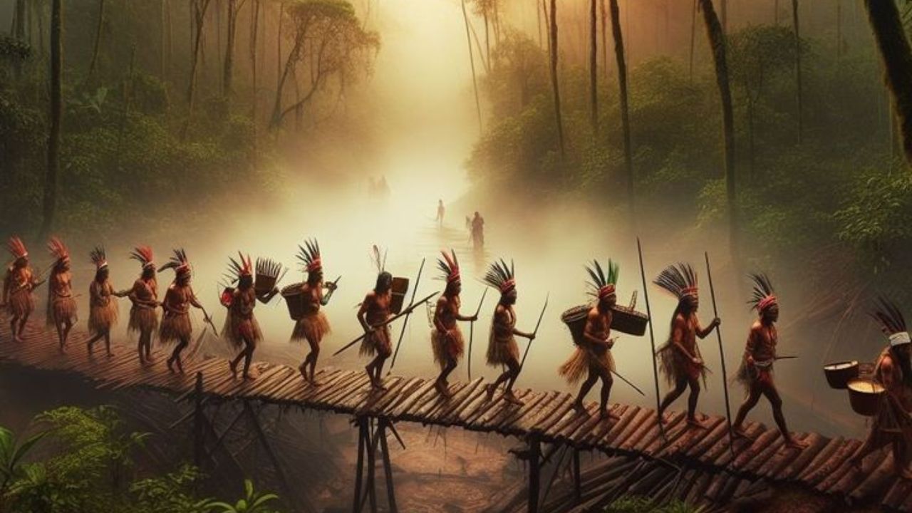 या प्रथेमध्ये जमातीच्या महिला मृताच्या आत्म्याला शांती मिळावी म्हणून त्याच्या बोटांच्या वरचा भाग कापतात. ही एक वेदनादायक प्रक्रीया असते जी त्यांच्या प्रमाच्या आणि दुःखाच्या भावना प्रतिबिंबित करते. 
