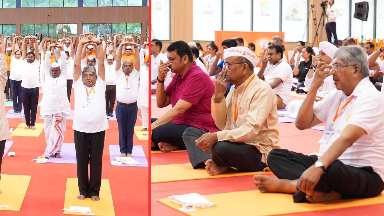 पुणे विद्यापीठातील खाशाबा जाधव क्रीडा संकुलात अलौकिक भक्तीयोग कार्यक्रमामध्ये मंत्री चंद्रकांत पाटील हे सहभागी झाले होते. 