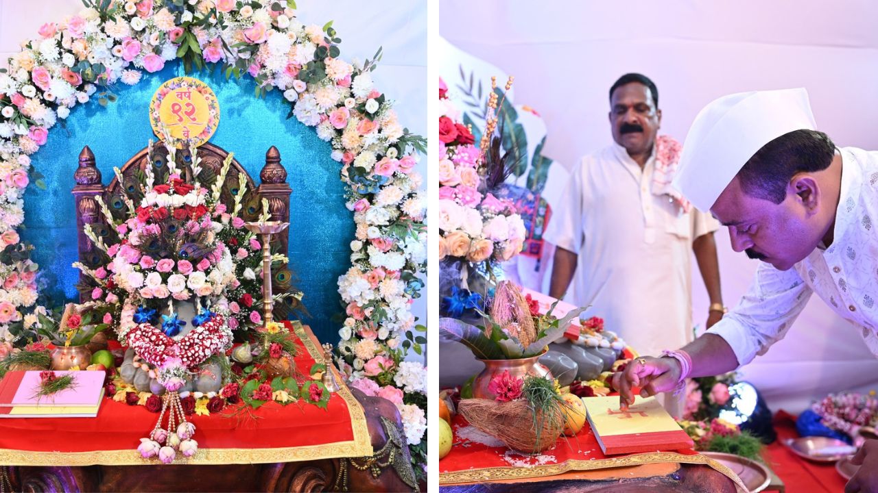 Lalbaugcha Raja 2025 : उत्साहात पार पडला लालबागच्या राजाचा “गणेश मुहूर्त”; मंत्रमुग्ध करणारे Photos आले समोर