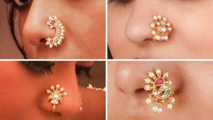 Nosepin: तुमच्या सौंदर्यात भर घालतील अशा ‘कुंदन नथ’: ‘या’ डिझाईन्स एकदा पाहाच