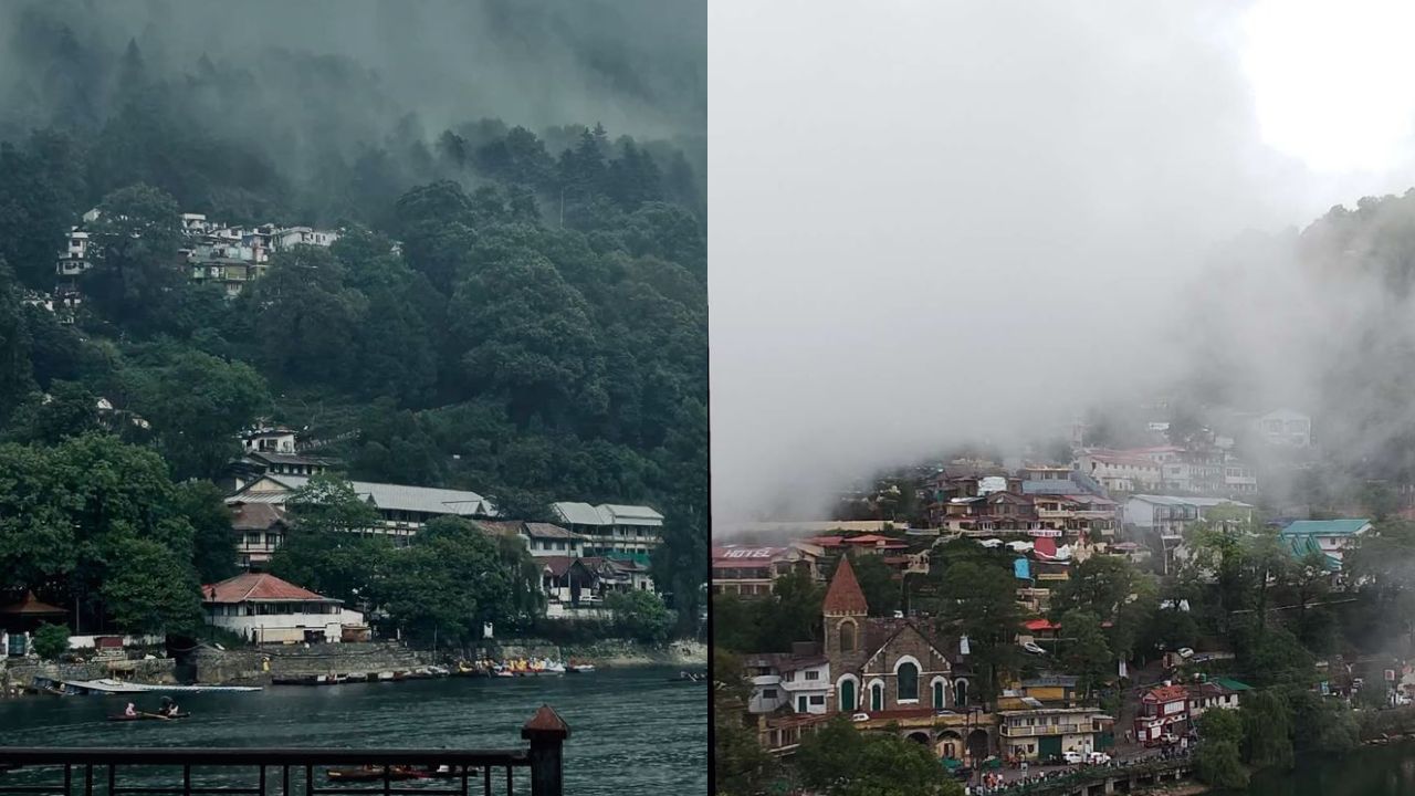 नैनिताल:उत्तराखंडमधील निसर्ग सौंदर्याने वेढलेलं  हे छोटसं गाव. धुक्याने वेढलेलं हे गाव  अनुभवण्यासाठी पर्यटक येतात. नैनिताल पावसात धुक्यानेअतिशय सुंदर दिसतं. 