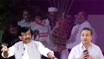 Sudhakar Badgujar : ह्याचा आज खऱ्या अर्थाने “पोपट झाला रे…”; संजय राऊतांनी नितेश राणेंना पुन्हा डिवचले