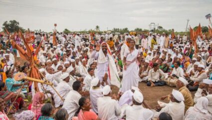 नातेपुते येथे माऊलींच्या पालखीचे परतीच्या प्रवासात उत्साहात स्वागत; परिसर बनला भक्तिमय