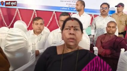 Navi Mumbai : मंदा म्हात्रे यांच्या निधीतून ज्वेल ऑफ नवी मुंबईत बुद्ध पुतळा उभारला