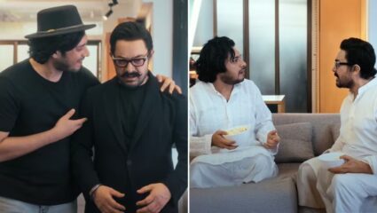 आमिर खानने मुलगा जुनैदसोबत रिक्रिएट केला ‘अंदाज अपना अपना’ मधील आयकॉनिक सीन, पाहा VIDEO