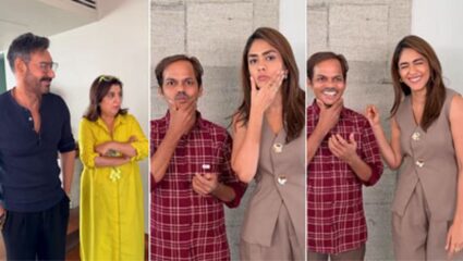 कुक दिलीप फुल फॉर्ममध्ये! मृणाल ठाकूरने शिकवल्या ‘Son Of Sardaar 2’ च्या डान्स स्टेप्स, अजय आणि फराह पाहून चकीत