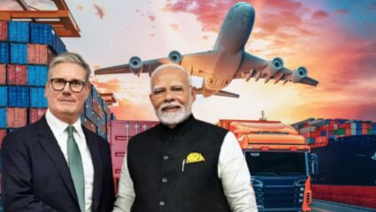 भारत-ब्रिटनमध्ये FTA करारावर स्वाक्षरी; तीन वर्षाच्या दीर्घ चर्चेनंतर ऐतिहासिक करार मुर्तरुपात