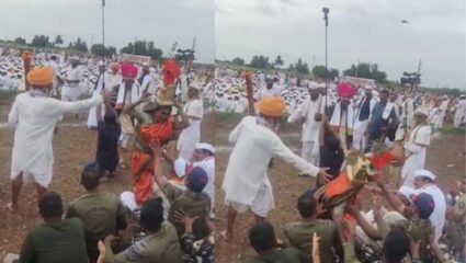 Pandharpur Wari : माऊलींच्या पालखीत चोपदाराची वारकरी महिलेला धक्काबुक्की; VIDEO व्हायरल