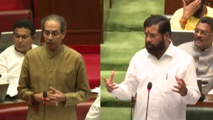‘दिनो मोरियाने तोंड उघडलं तर अनेकांचा मोरया होईल’ : एकनाथ शिंदेंचा ठाकरेंना इशारा