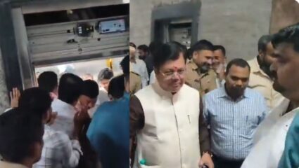 क्षमता १० जणांची, लिफ्टमध्ये चढले १७ जण; भाजप नेते प्रविण दरेकरही अडकले, दरवाजा तोडून केली सुटका, पाहा VIDEO