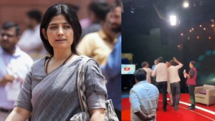 डिंपल यादव यांच्यावर आक्षेपार्ह टिप्पणी करणाऱ्या मौलानाला दिला चोप, VIDEO व्हायरल
