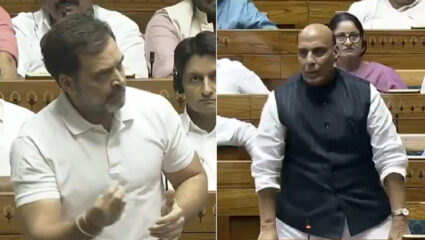 “मग तुम्ही का…?” ऑपरेशन सिंदूरवरून राहुल गांधी-राजनाथ सिंह आमने-सामने; संसदेत गदारोळ