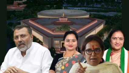 मराठीचा वाद संसदेपर्यंत पोहचला! महिला खासदार उतरल्या मैदानात; निशिकांत दुबेंना दाखवले दिवसाढवळ्या तारे