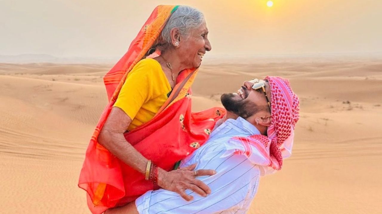 शिवनं आजीला उचलून घेतलेला एक फोटो शेअर केला आहे. जो चाहत्यांना प्रचंड आवडला आहे. त्याने काही व्हिडीओ देखील शेअर केले आहेत. आजी आणि आईचा स्वॅग चाहत्यांना आवडला आहे. 
