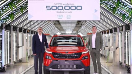 ऑटोमोबाईल क्षेत्रात 5 लाख कारची निर्मिती करत Skoda Auto ने गाठला महत्वाचा टप्पा