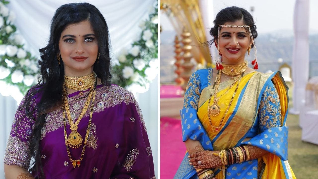 काळे मणी आणि सोनेरी मणी एकमेकांमध्ये गुंफून तयार केलेल्या मंगळसुत्रचा सोशल मीडियावर मोठा ट्रेंड आहे. वजनाने कमी पण आकाराने मोठे असलेले मंगळसूत्र हल्ली सर्वच महिलांच्या गळ्यात दिसून येतात. 