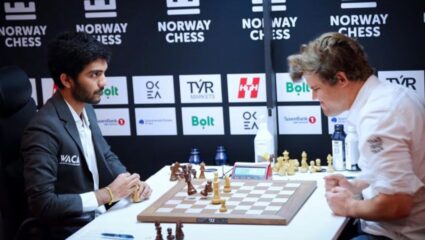 Grand Chess Tour : भारताच्या डी गुकेशच ६४ घरांचा ‘राजा’, कार्लसनला पुन्हा दिला दणका; असा झाला खेळ.. 