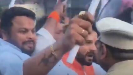 Latur rada News : लातूरमध्ये Congress-BJP कार्यकर्त्यांमध्ये राडा