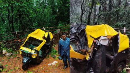 Matheran News : माथेरानमध्ये प्रवासी इ रिक्षावर झाड कोसळले; तिघे जखमी जण जखमी