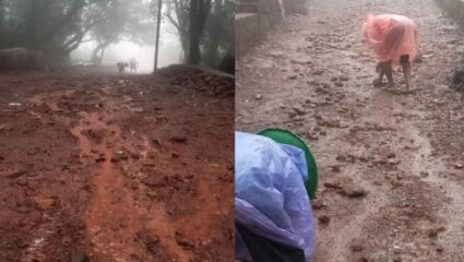 Matheran News : पालिकेचे लाल मातीच्या रस्त्यांकडे दुर्लक्ष; घोडेस्वारांनी भरले खड्डे