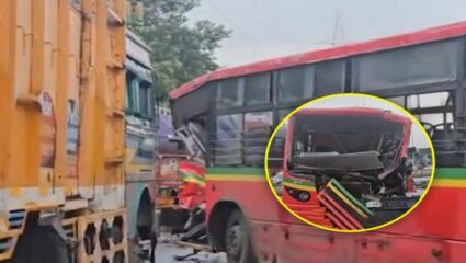 Mumbai BEST Bus Accident: मुंबईत बेस्ट बस आणि ट्रकचा चक्काचूर, जोरदार धडकेत 6 प्रवासी गंभीर जखमी
