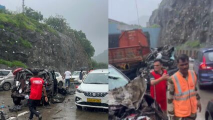 Mumbai Pune Expressway Accident : मुंबई पुणे एक्सप्रेस हायवेवर मोठी दुर्घटना, पंधरा ते वीस गाड्यांचा भीषण अपघात