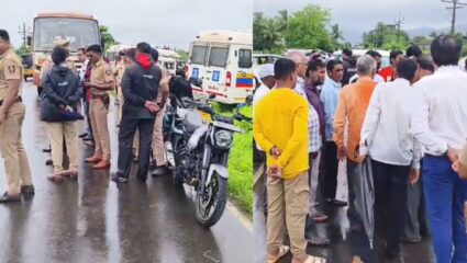 Navi Mumbai : गेल इंडिया गॅस प्रकल्पाला शेतकऱ्यांचा विरोध; मोजणीसाठी आलेले अधिकारी परतले माघारी